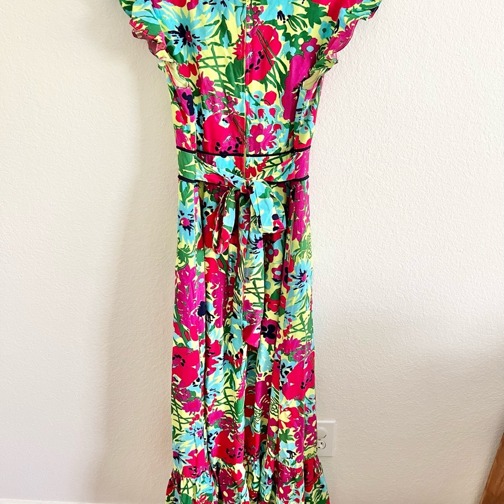 ModCloth Eyes on You Floral Maxi Dress Sz M - Picture 8 of 9